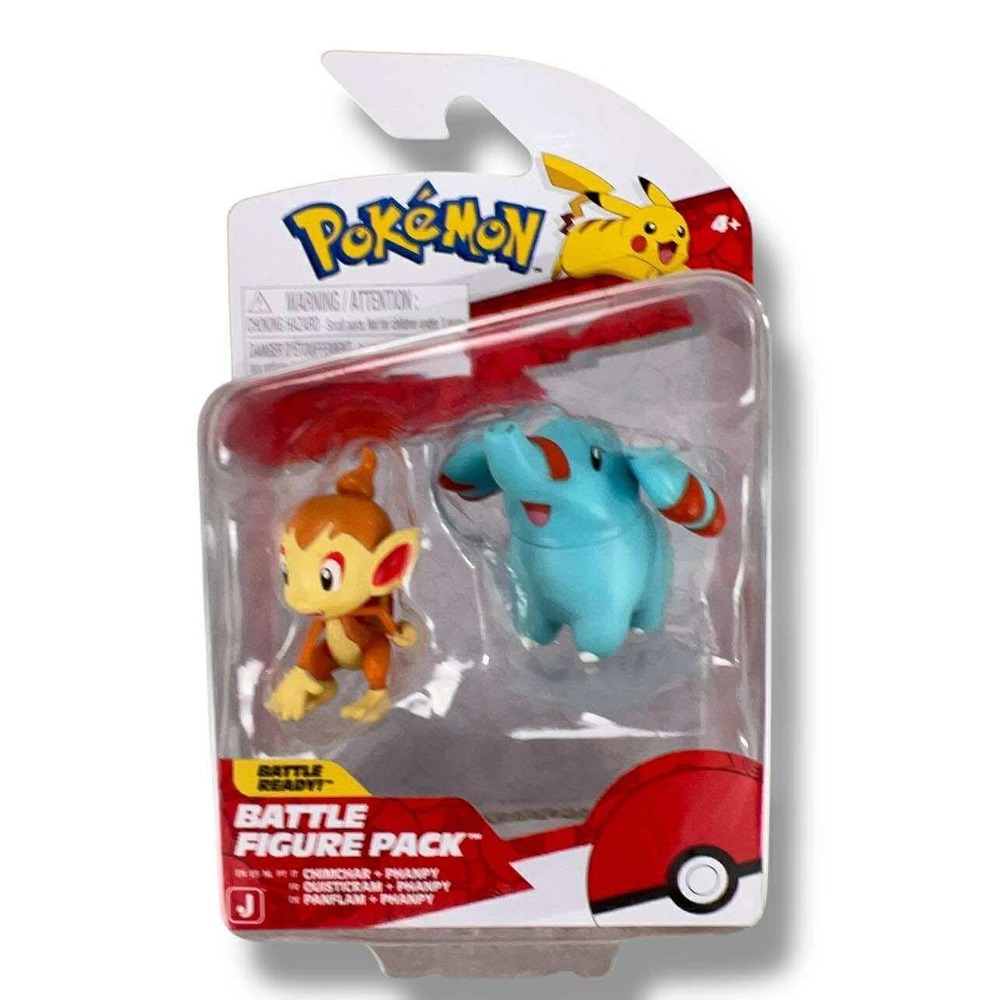 Pokemon Battle Figure Pack Chimchar Panpy New Jazwares‎